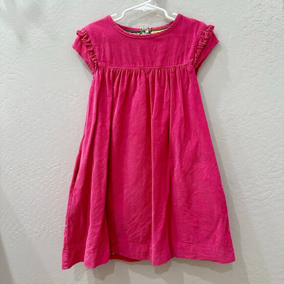 Mini Boden Ponk Corduroy Ruffle Dress - Picture 1 of 8